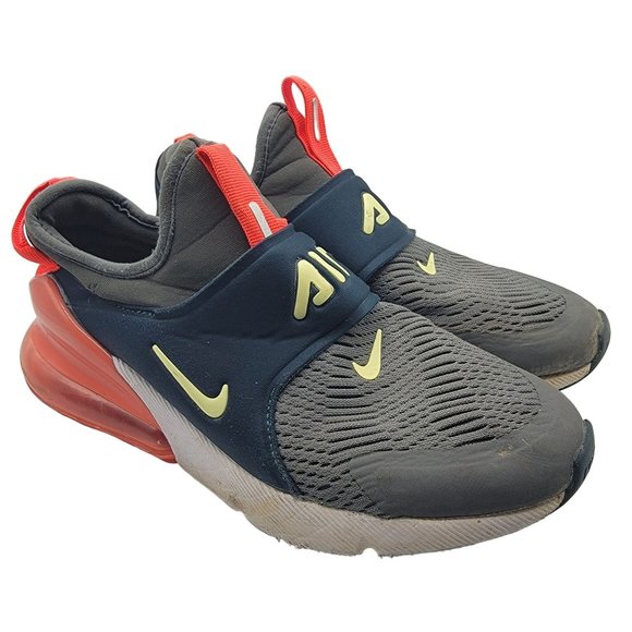 Nike Air Max 270 Extreme Womens 6 Kids 4.5 Iron Grey Crimson Shoes CI1108-007